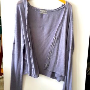Urban Outfitters: Intimates Oversized Cardigan in Smokey Lilac - Super Soft  L